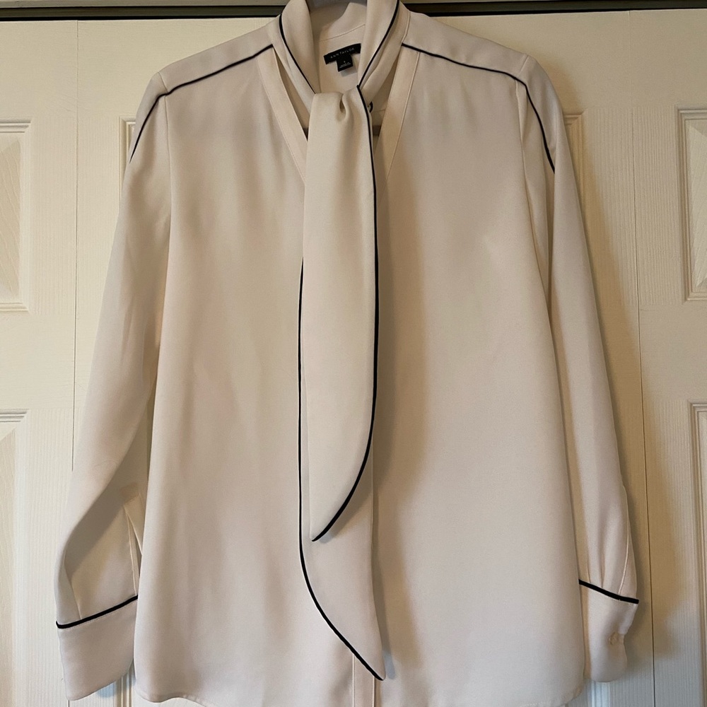Ann Taylor Tie Blouse, Size Small